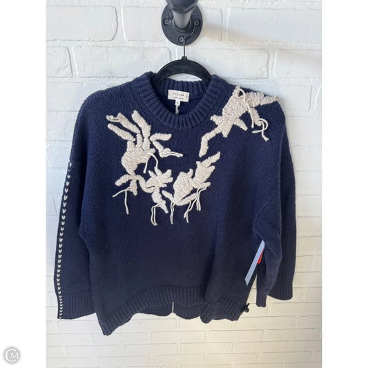 Sweater By Cma In Blue & Cream, Size: Xs