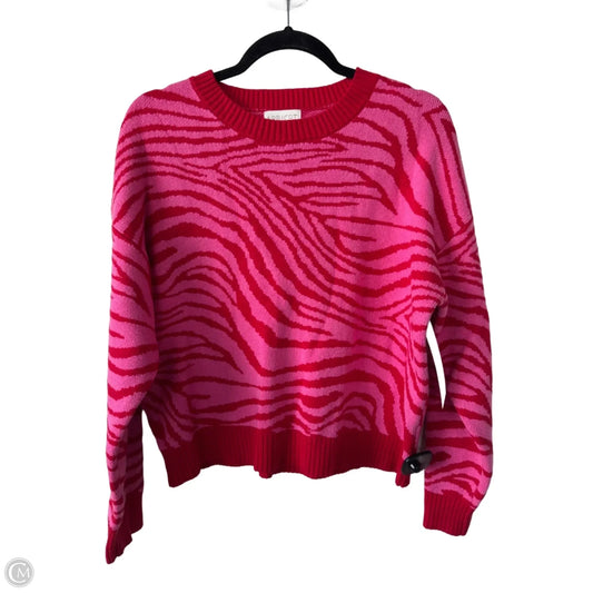 Sweater By Cmc In Pink & Red, Size: S
