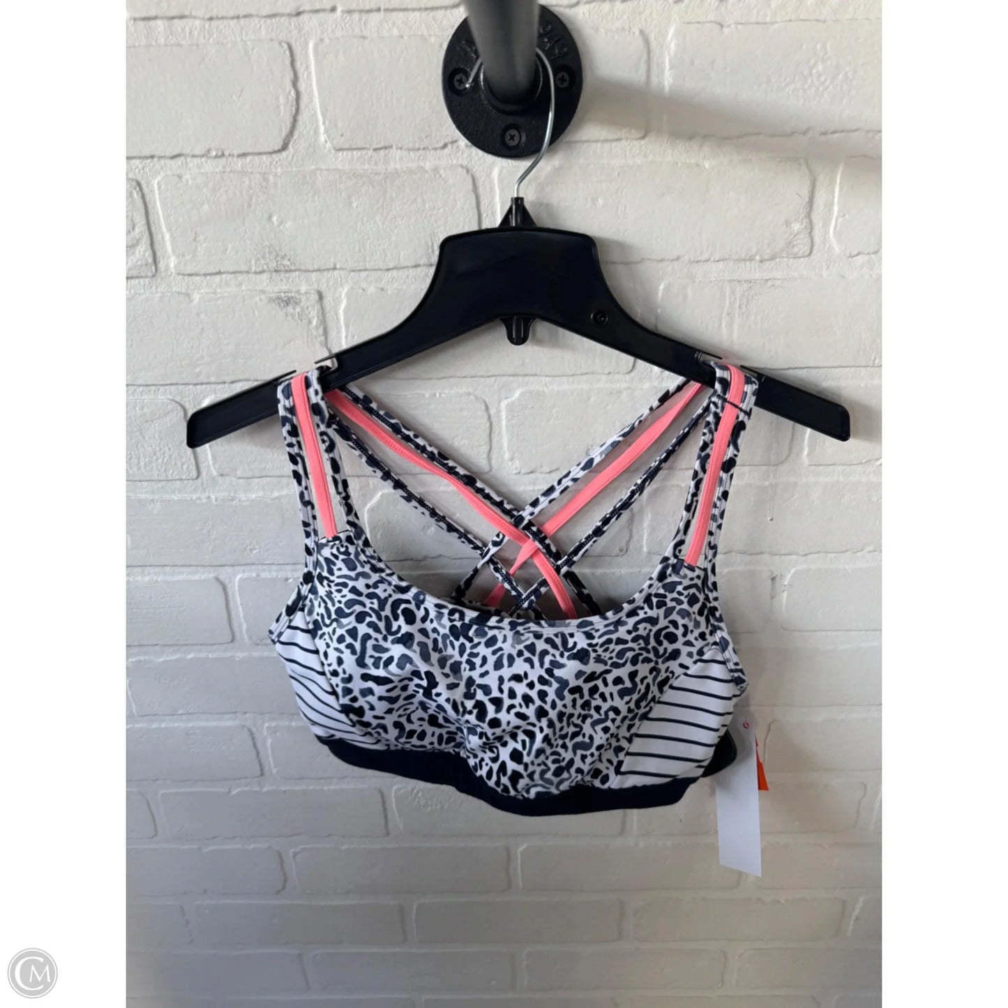 Athletic Bra By Athleta In Blue & White, Size: M