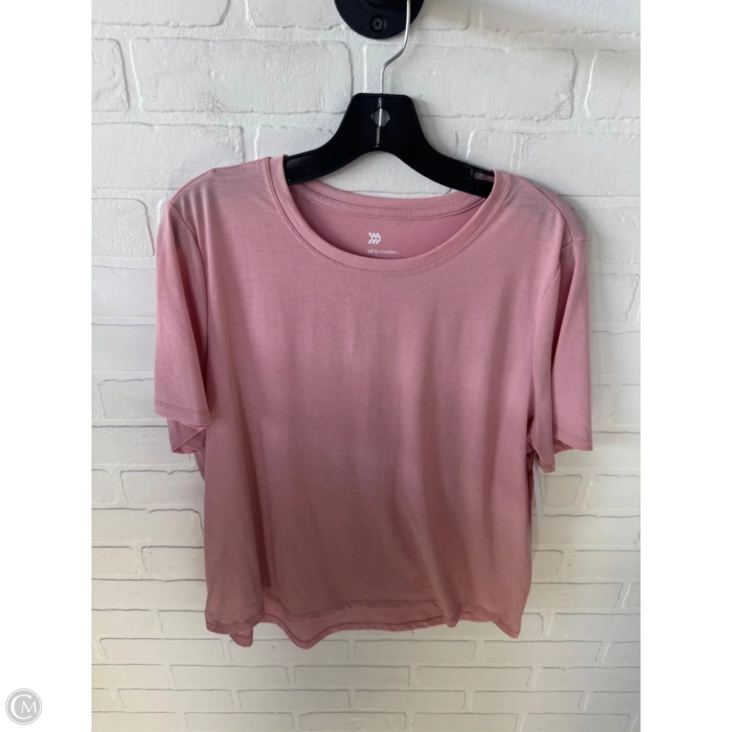 Athletic Top Short Sleeve By All In Motion In Pink, Size: L