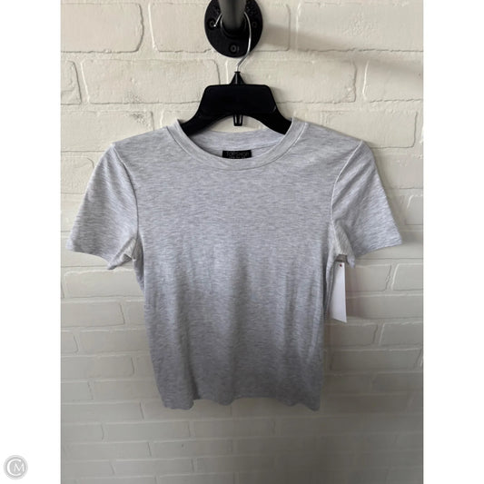 Top Short Sleeve Basic By Topshop In Grey, Size: S