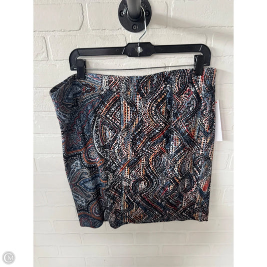 Skirt Mini & Short By J. Jill In Black & Blue, Size: 12