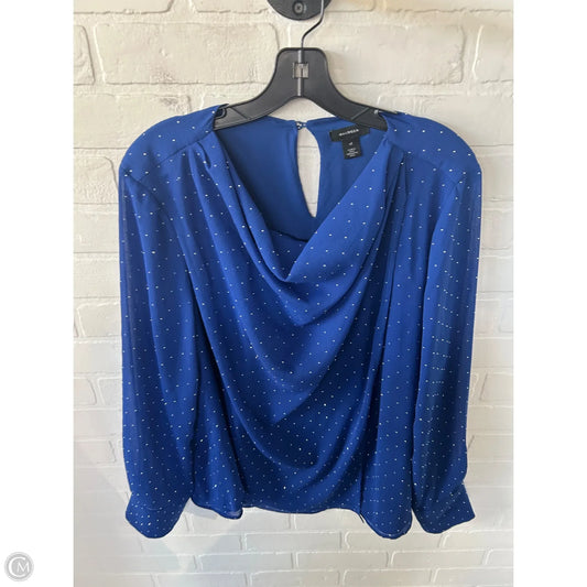 Top Long Sleeve By Halogen In Blue, Size: Xl