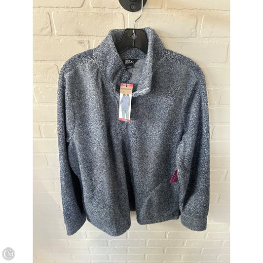 Jacket Fleece By Eddie Bauer In Blue, Size: Xl