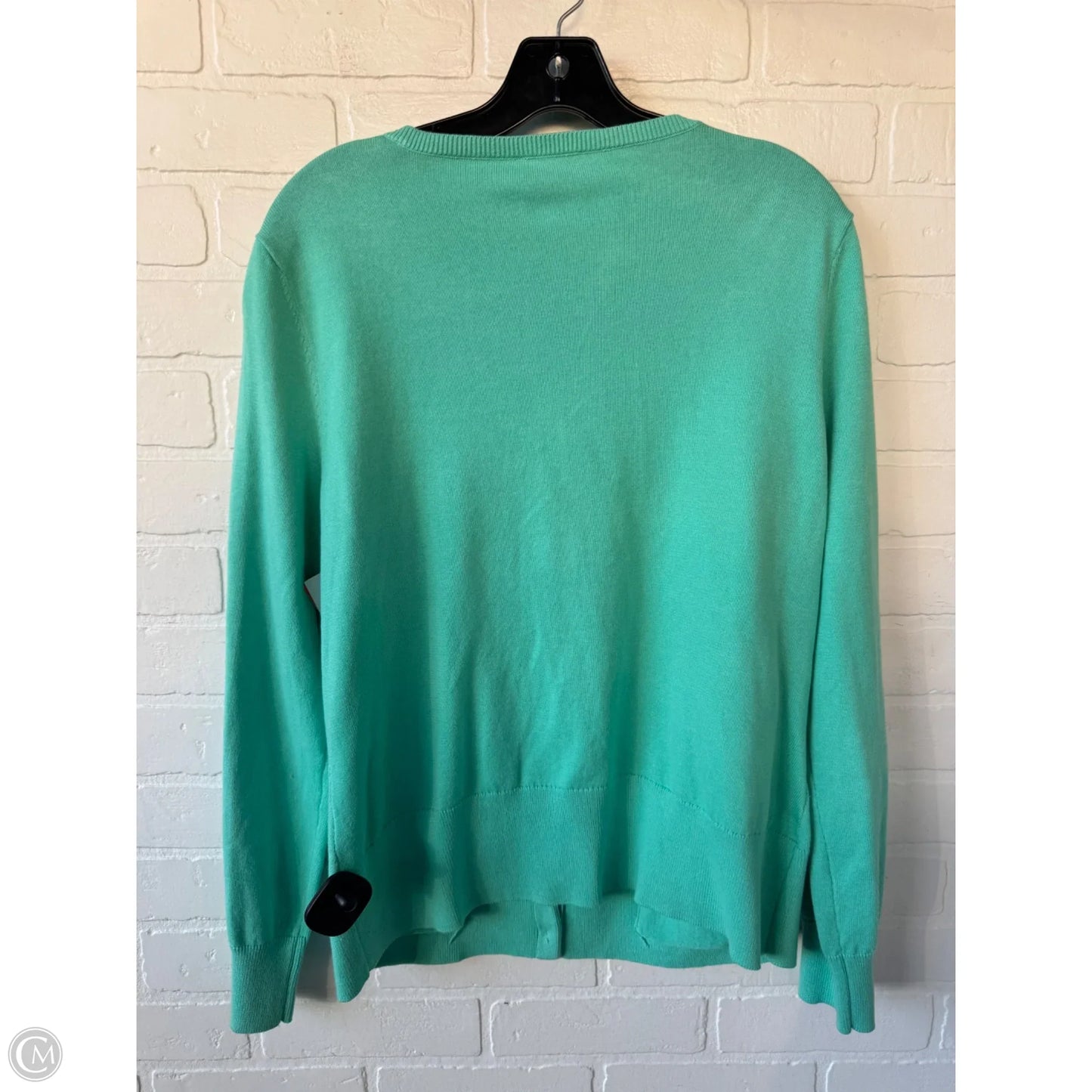 Sweater Cardigan By J. Jill In Green, Size: L
