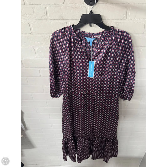 Dress Casual Midi By Draper James In Blue & Red & White, Size: M