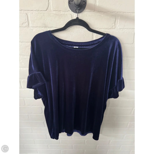 Top Short Sleeve By Old Navy In Blue, Size: Xl