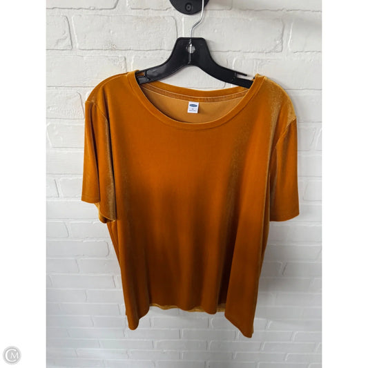 Top Short Sleeve By Old Navy In Yellow, Size: Xl