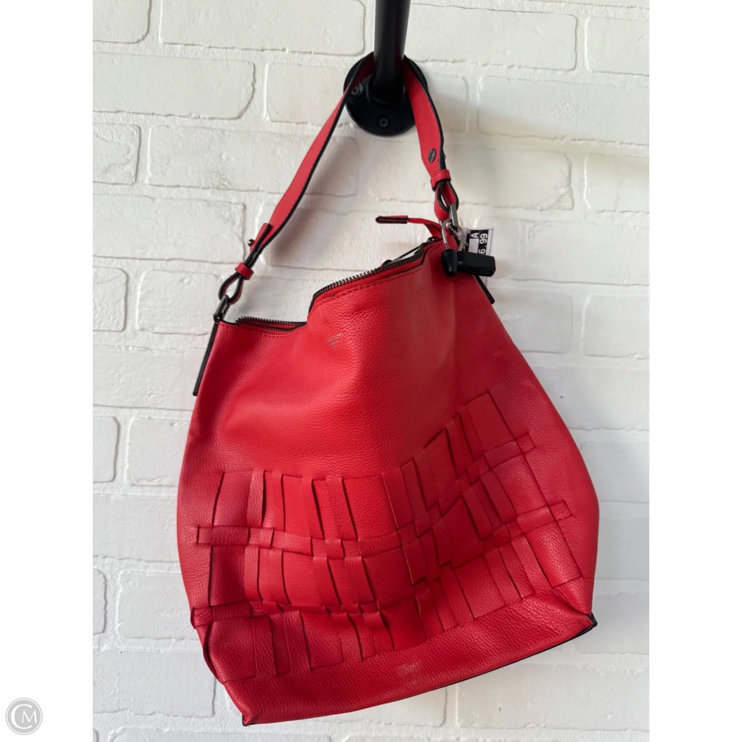 Handbag Leather By Tahari, Size: Large