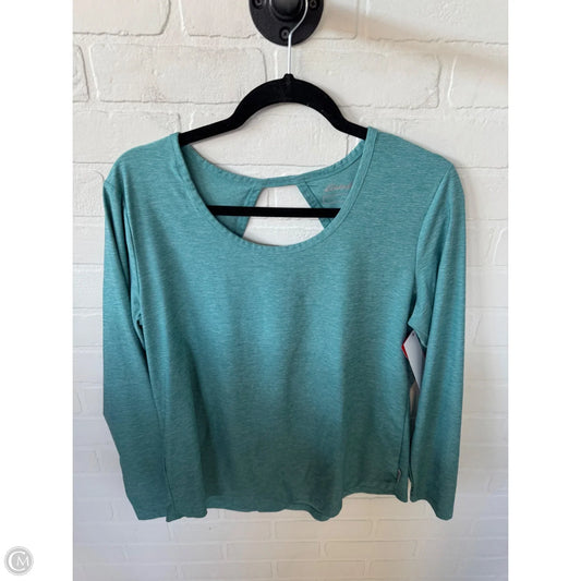 Athletic Top Long Sleeve Crewneck By Eddie Bauer In Blue, Size: M