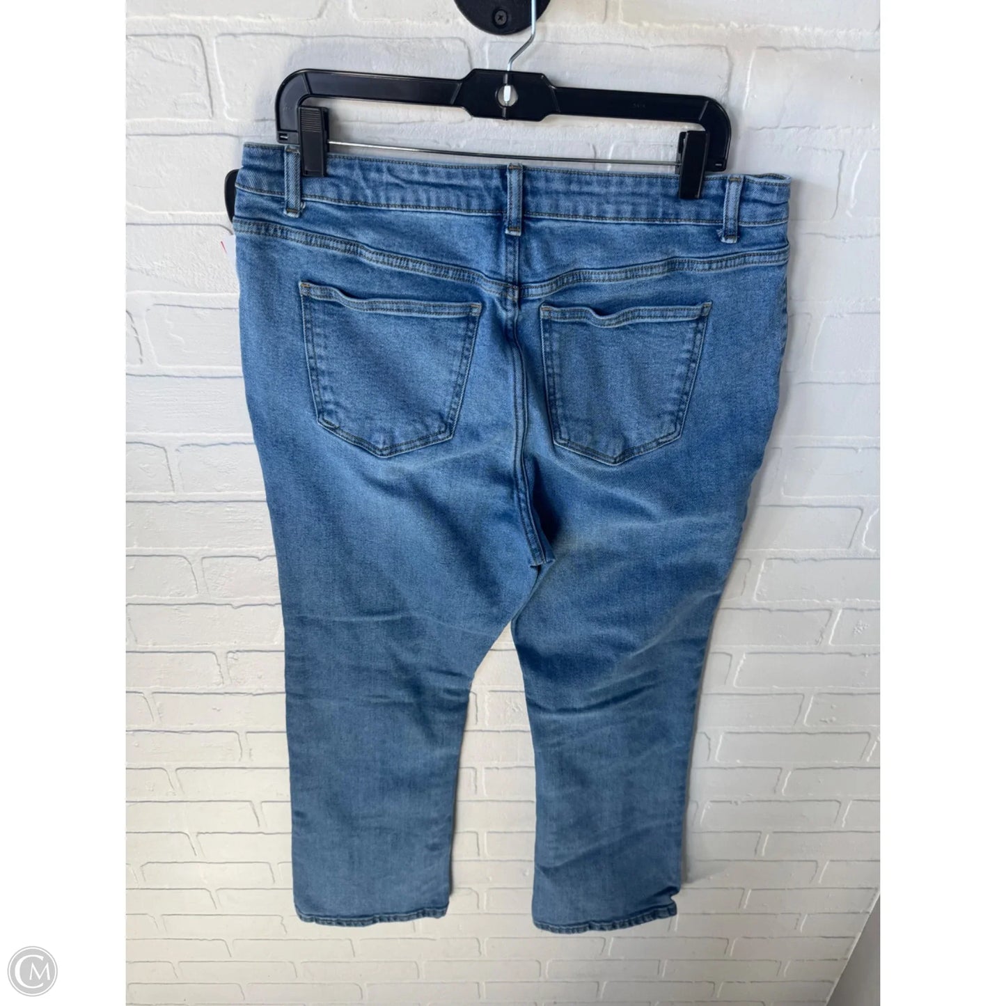 Jeans Boot Cut By Michael By Michael Kors In Blue Denim, Size: 14