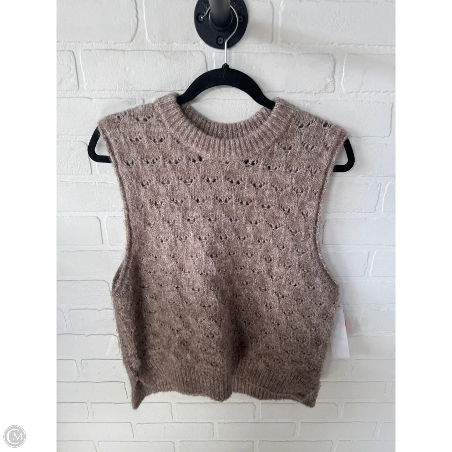 Vest Sweater By Universal Thread In Brown, Size: M