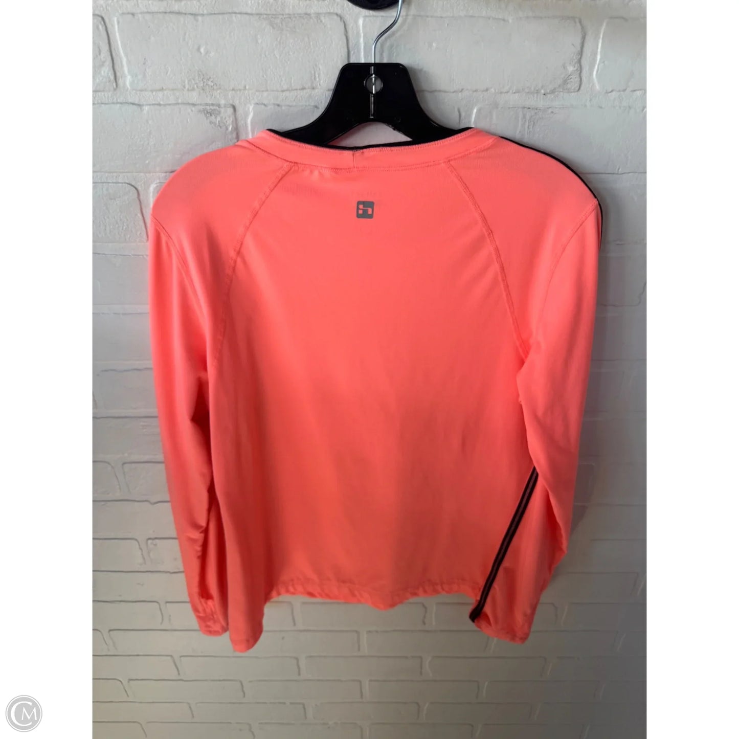 Athletic Top Long Sleeve Crewneck By Hind In Orange, Size: M