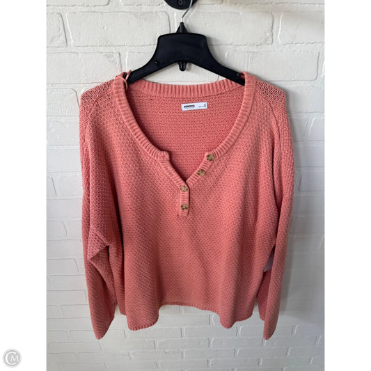 Sweater By Sonoma In Orange, Size: Xl
