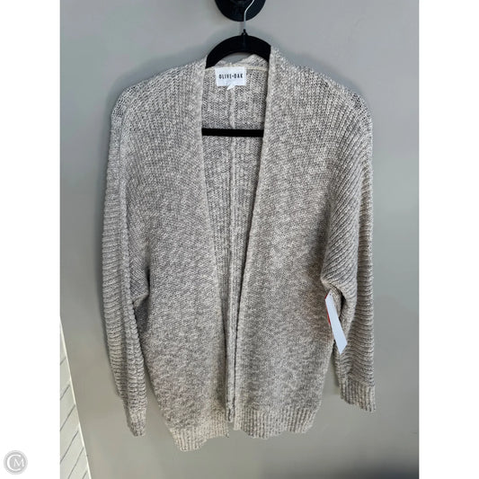 Sweater Cardigan By Olive And Oak In Cream & Grey, Size: Xs