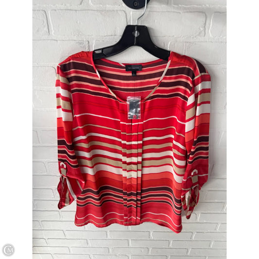Top Long Sleeve By Limited In Orange & Red, Size: L