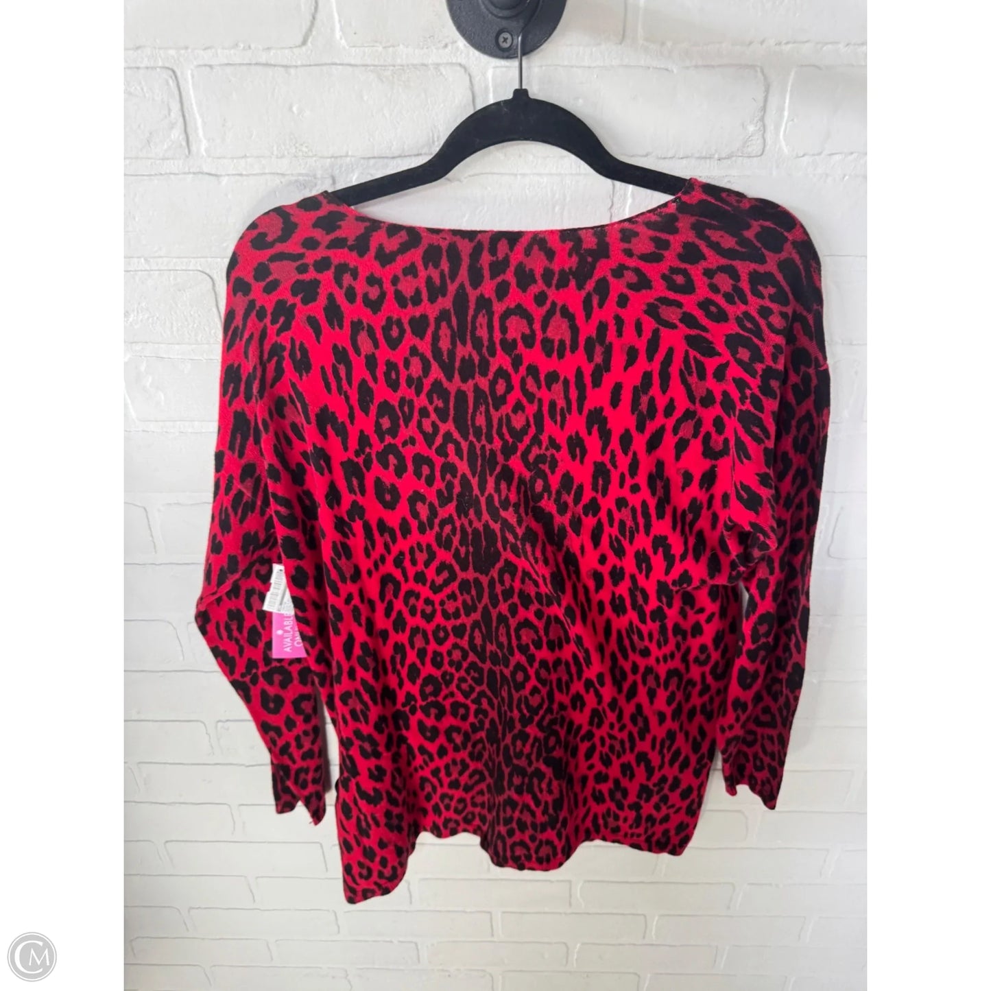 Sweater By Inc In Black & Red, Size: M