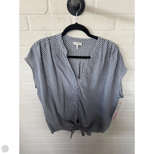 Top Sleeveless By Joie In Blue & White, Size: M