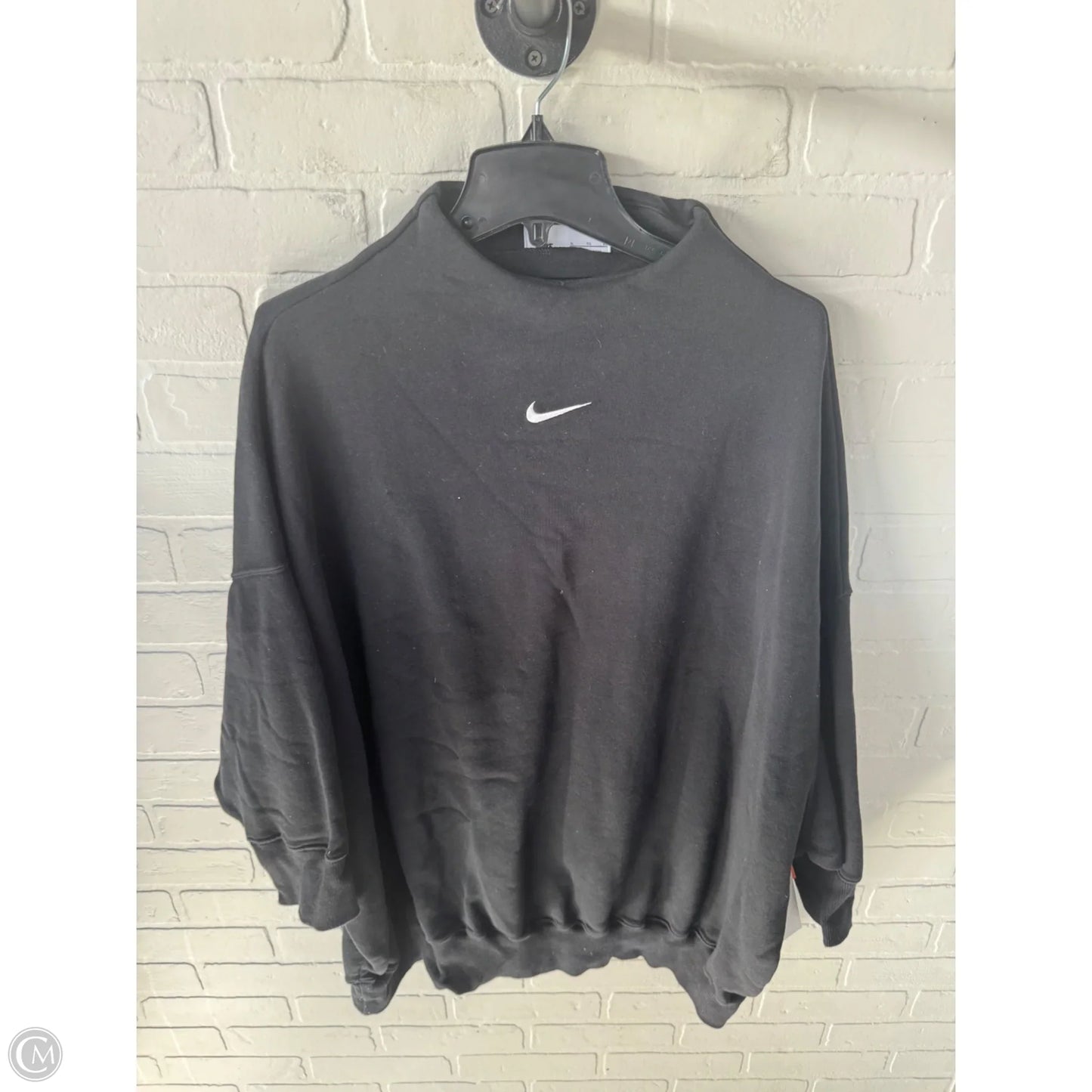 Sweatshirt Crewneck By Nike Apparel In Black, Size: Xl