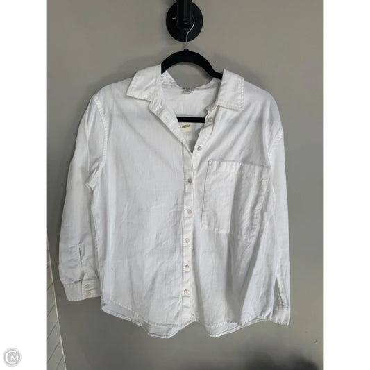 Top Long Sleeve By Aerie In White, Size: S