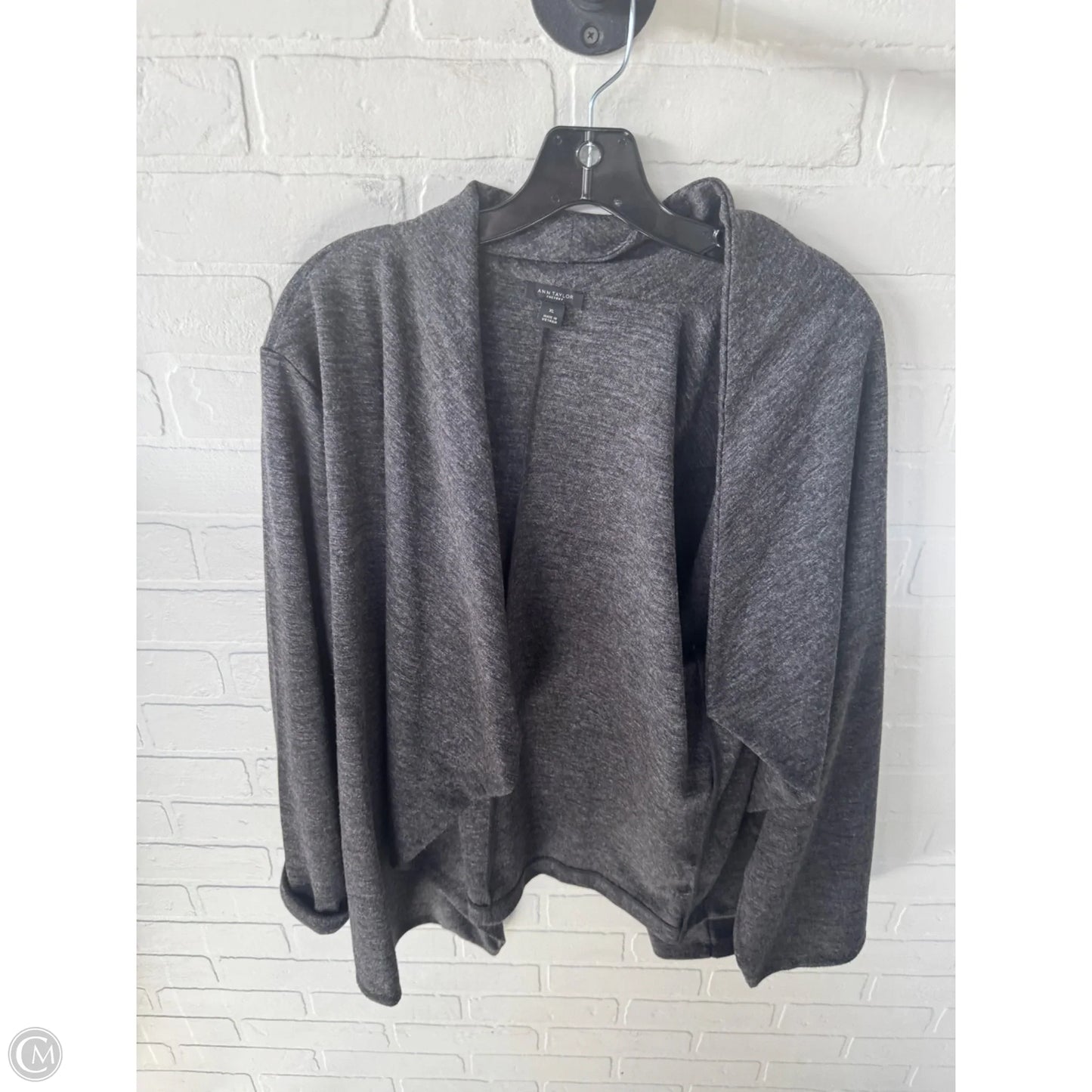 Cardigan By Ann Taylor In Grey, Size: Xl