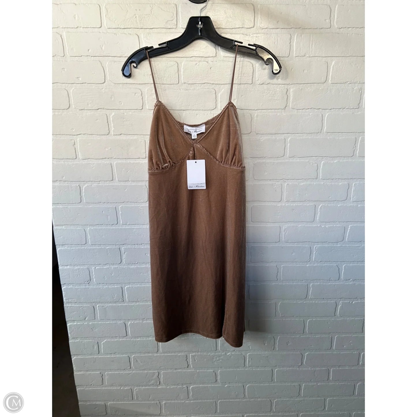 Dress Party Short By Clothes Mentor In Tan, Size: L