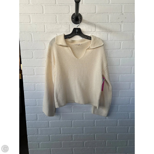 Sweater By Clothes Mentor In Cream, Size: S