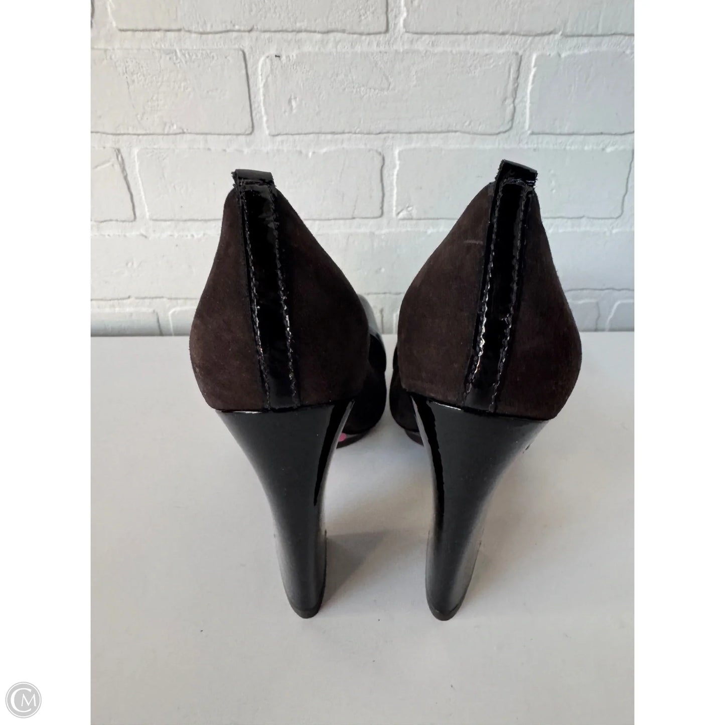 Shoes Heels Block By Theory In Brown, Size: 8