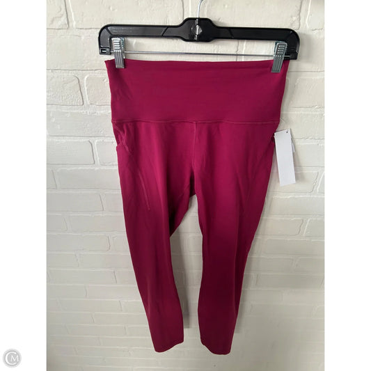 Athletic Leggings By Lululemon In Pink, Size: 8