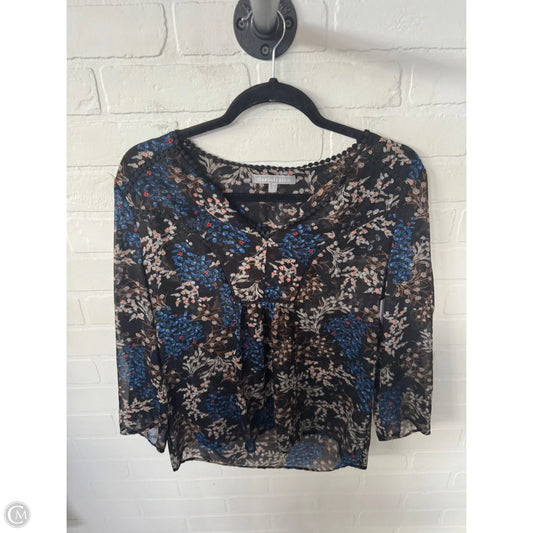 Top Long Sleeve By Daniel Rainn In Black, Size: M