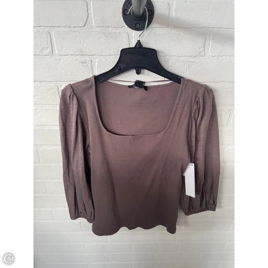 Top Long Sleeve By Sanctuary In Brown, Size: M