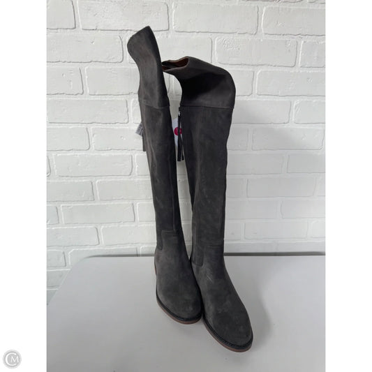 Boots Over-the-knee Heels By Franco Sarto In Grey, Size: 6