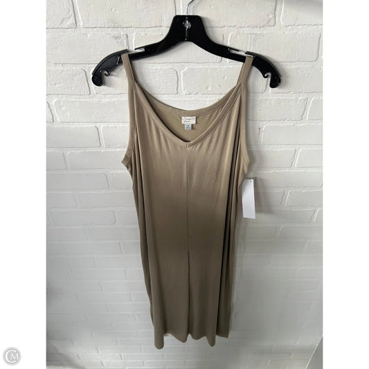 Dress Casual Midi By A New Day In Tan, Size: M