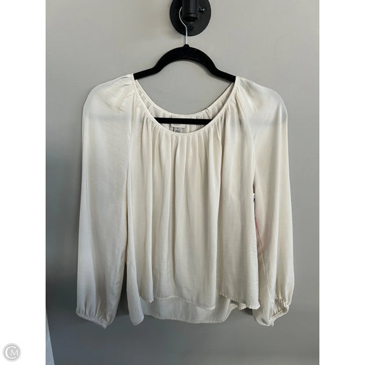 Top Long Sleeve By A New Day In Cream, Size: S