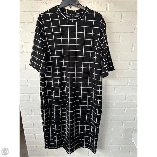 Dress Casual Midi By Cme In Black & White, Size: 3x