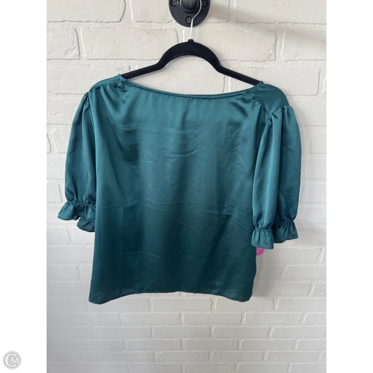 Top Short Sleeve By Loft In Green, Size: L