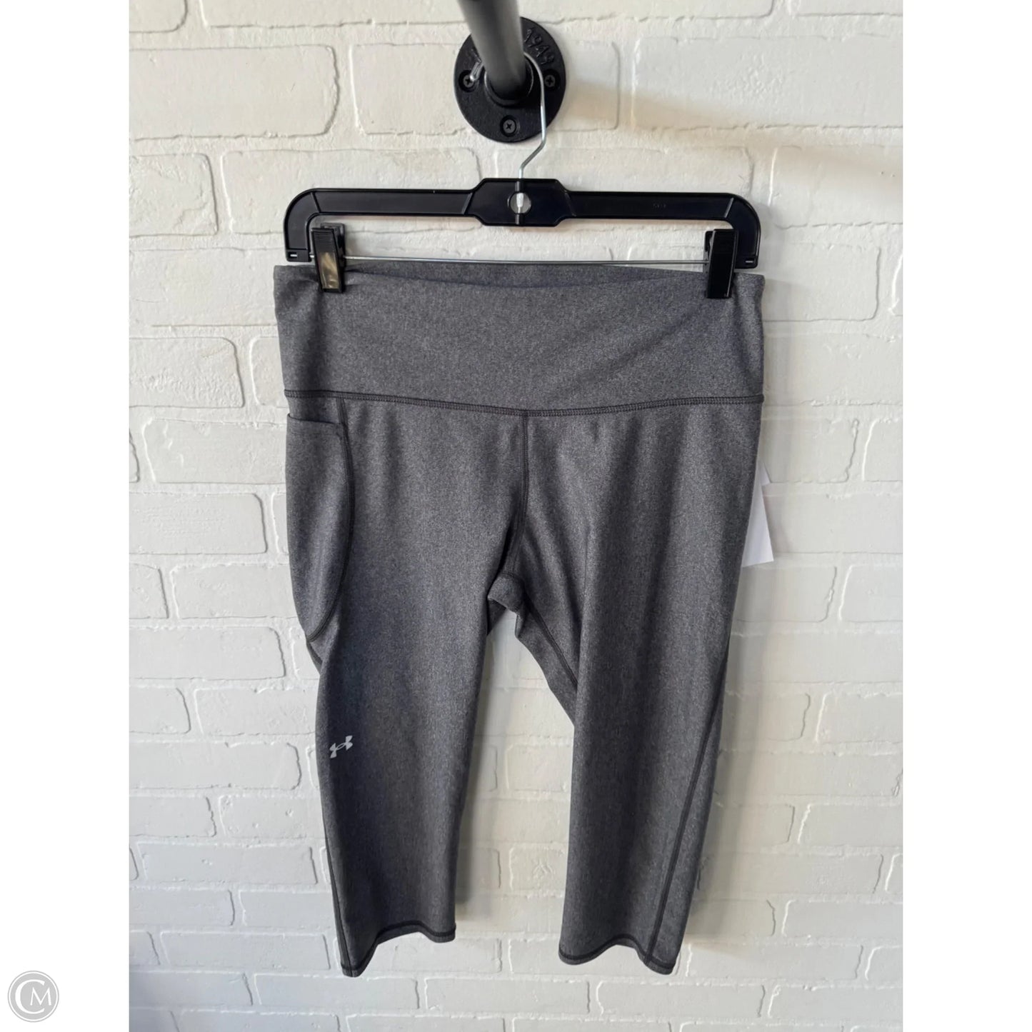 Athletic Capris By Under Armour In Grey, Size: 12