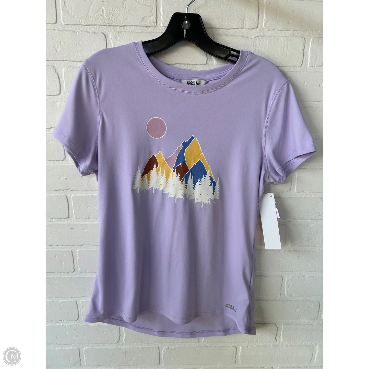 Top Short Sleeve Basic By Eddie Bauer In Purple, Size: M