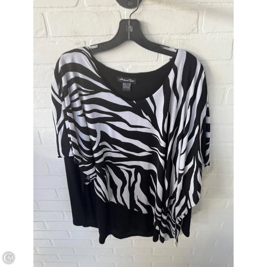 Top Long Sleeve By Clothes Mentor In Black & White, Size: Xxl