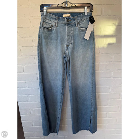 Jeans Flared By Kut In Blue Denim, Size: 0