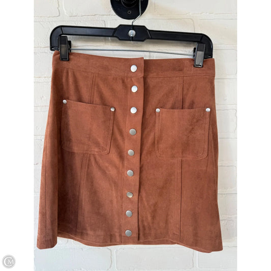 Skirt Mini & Short By Bb Dakota In Brown, Size: 4