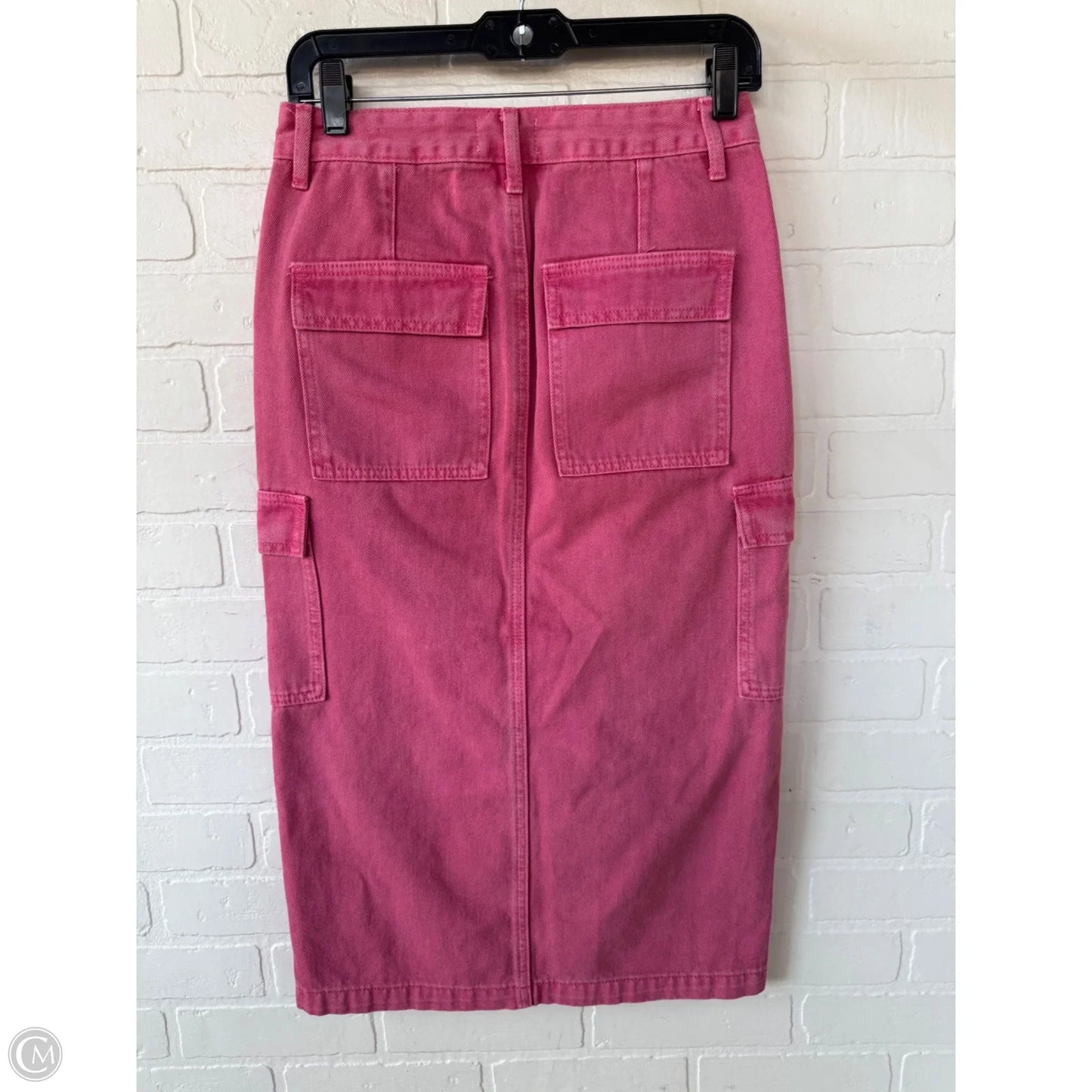 Skirt Midi By Clothes Mentor In Pink Denim, Size: 4
