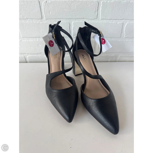 Shoes Heels Block By Aldo In Black, Size: 8