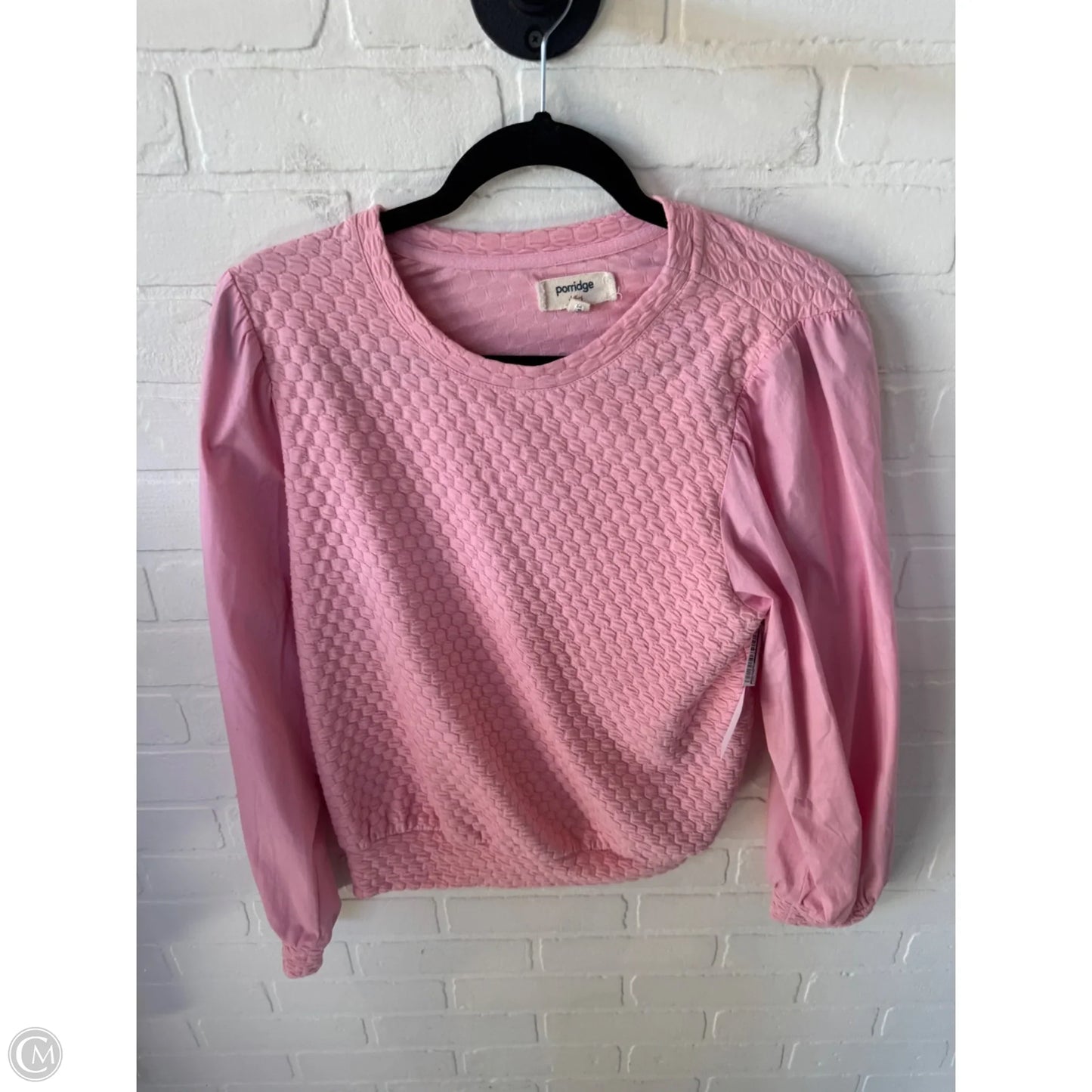 Top Long Sleeve By Porridge In Pink, Size: M