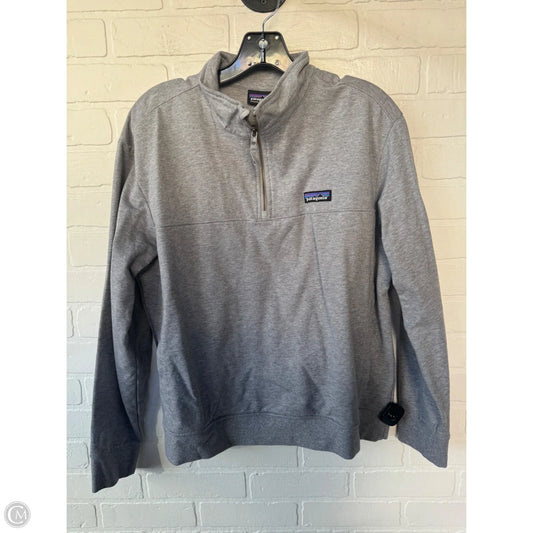 Sweatshirt Collar By Patagonia In Grey, Size: L