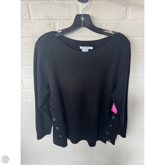 Sweater By Chicos In Black, Size: L
