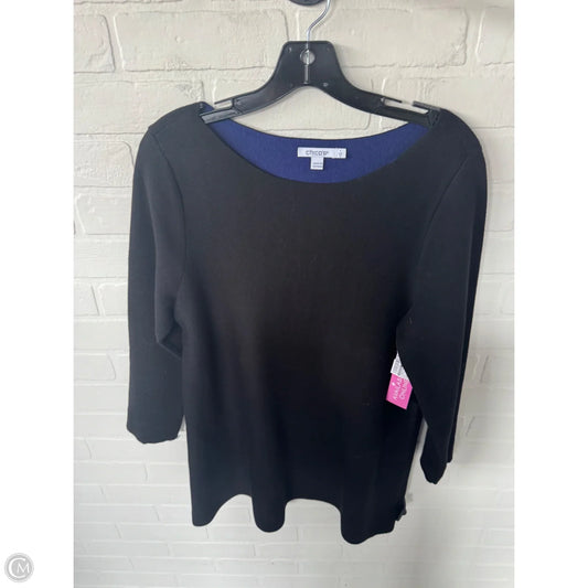 Sweater By Chicos In Black, Size: M