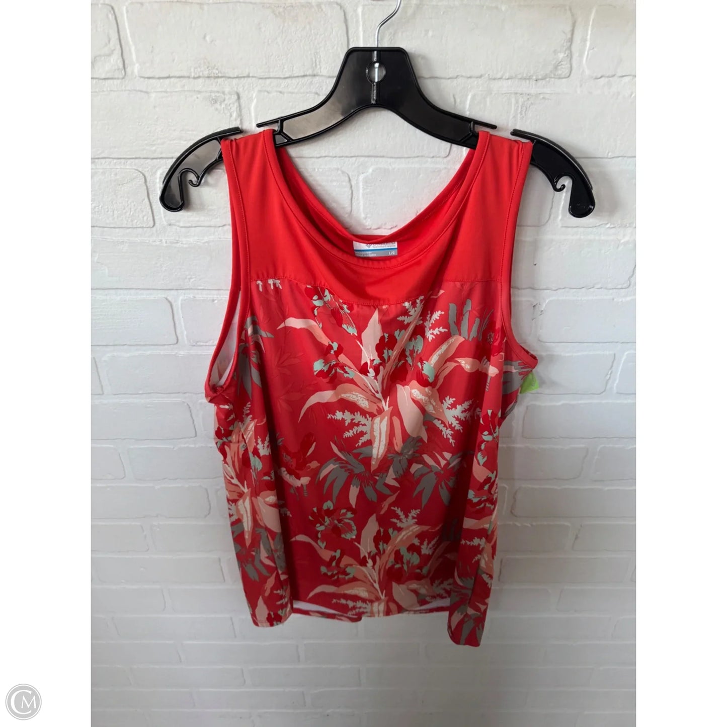 Top Sleeveless By Columbia In Orange, Size: L