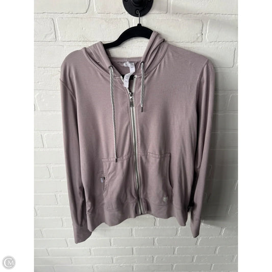 Athletic Top Long Sleeve Hoodie By Vuori In Pink, Size: L