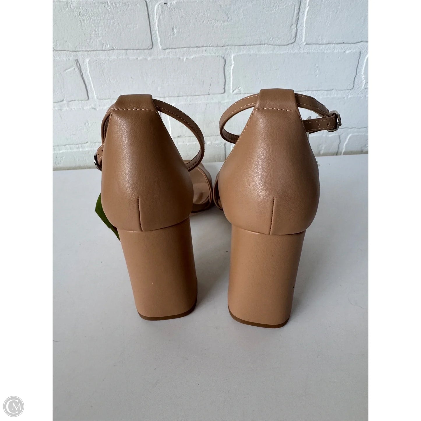 Sandals Heels Block By A New Day In Tan, Size: 9.5